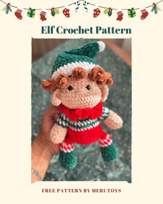 Cute Elf Crochet Pattern for Christmas Amigurumi Project