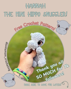 Cute Mini Hippo Crochet Pattern for Amigurumi Enthusiasts