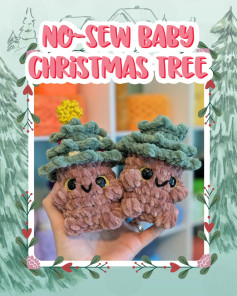 Cute No-Sew Crochet Baby Christmas Tree Pattern
