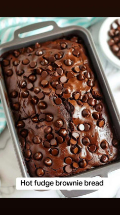 Decadent Chocolate Chip Brownie Loaf