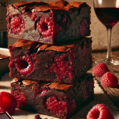 Decadent Red Wine Raspberry Delight
