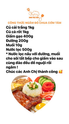 Dưa Chua Củ Cải Cà Rốt Cho Cơm Tấm Thơm Ngon
