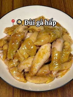 Đùi gà hấp thơm mềm, vị ngọt tự nhiên