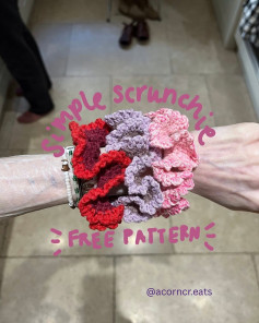 Easy Crochet Scrunchie Pattern for Beginners - Free Guide