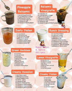 Flavorful Homemade Salad Dressings Collection