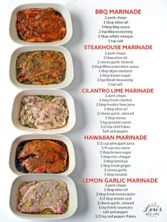 Flavorful Pork Chop Marinades: Sweet, Savory, and Spicy Delights