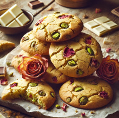 Floral Pistachio & White Chocolate Delights