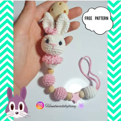 Free Crochet Pattern: Adorable Bunny Pacifier Clip DIY