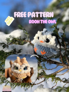 Free Crochet Pattern for Cute No-Sew Owl Plushie
