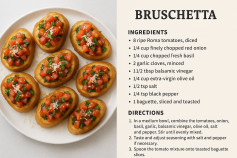 Fresh Roma Tomato Basil Bruschetta Delight