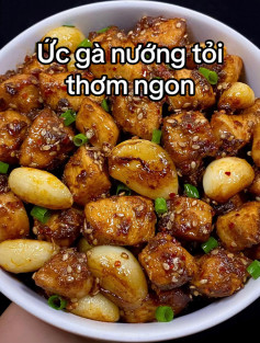 Gà Nướng Tỏi Mật Ong Thơm Lừng