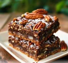 German Chocolate Pecan Pie Bars
