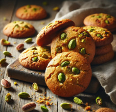 Golden Brown Butter Cardamom Pistachio Delight