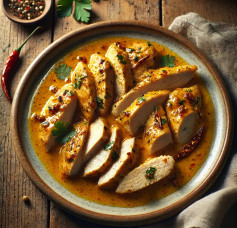 Golden Coconut Curry Chicken with a Spicy Kick