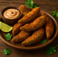 Golden Crunchy Avocado Delight