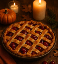 Golden Crust Cherry Delight: A Slice of Nostalgic Happiness