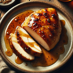 Golden Honey-Mustard Delight: Juicy Chicken with Sweet-Savory Glaze