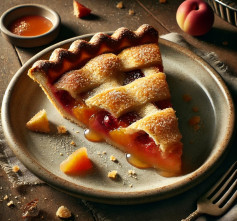 Golden Peach Bliss: Flaky Crust and Juicy Summer Delight