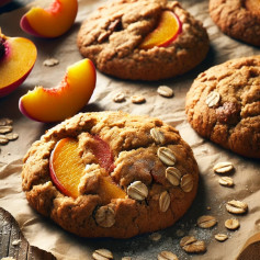Golden Peach & Oat Delight Cookies