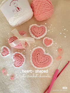 Heart-Shaped Crochet Pattern for Cute Charms