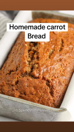 Homemade carrot bread