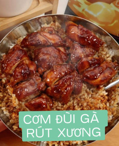 Hướng dẫn móc len mẫu cơm đùi gà rút xương bằng len