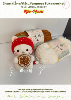 Hướng dẫn móc len mèo Mochi dễ thương từ Vitamin Crochet