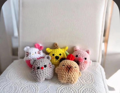 Hướng dẫn móc len thú nhồi bông dễ thương cho người mới bắt đầu