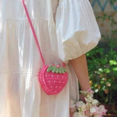 Hướng dẫn móc túi dâu xinh xắn từ Chart Len An An