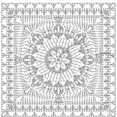 Intricate Crochet Square Pattern for Home Decor Projects