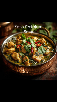 🍛 Keto Chicken Saag (5g Net Carbs)