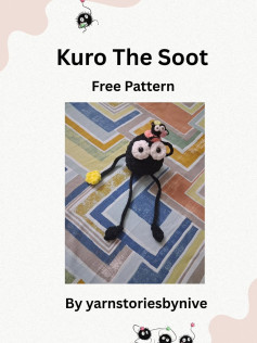 Kuro The Soot Crochet Pattern for Cute Amigurumi Toy
