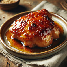 Maple-Soy Glazed Chicken Thighs with Crispy Skin Delight