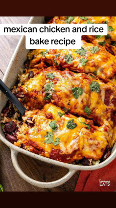 mexican chicken and rice bake