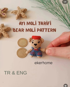 Mini Ayı Moli Amigurumi Yapım Talimatları ve Şeması