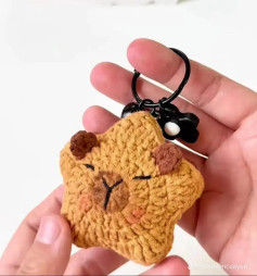 Móc len gấu nhỏ xinh xắn làm móc khóa dễ thương