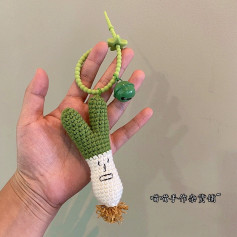 Móc len hình cây xương rồng dễ thương dùng làm móc khóa