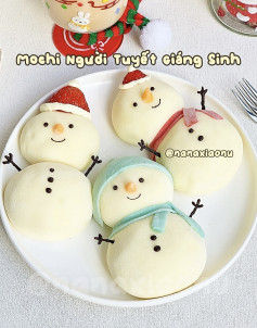 Mochi Người Tuyết Giáng Sinh Ngọt Ngào Đáng Yêu