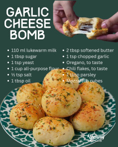 Mozzarella Magic: Garlic Butter Cheese Bombs