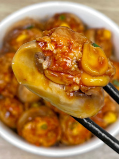 Nấm mỡ nhồi thịt