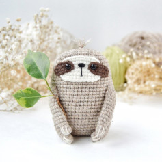 Очаровательная вязаная ленивец: схема для начинающих рукодельниц