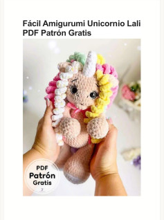 Patrón Amigurumi Unicornio Fácil y Gratis en PDF
