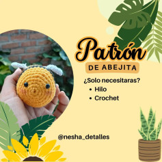 Patrón de abejita fácil para principiantes de crochet