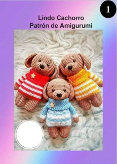 Patrón de Amigurumi: Adorables Perritos Tejidos a Crochet