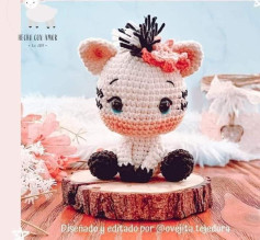Patrón de amigurumi de cebra adorable para principiantes