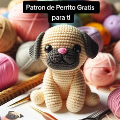 Patrón de Amigurumi Perrito Adorable para Principiantes