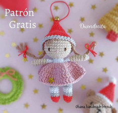Patrón de duendecita navideña de crochet fácil y gratuito