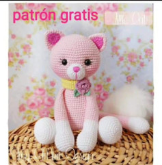Patrón de gato amigurumi de ganchillo fácil y gratis