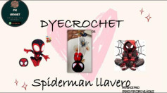 Patrón de llavero de Spiderman a crochet para principiantes