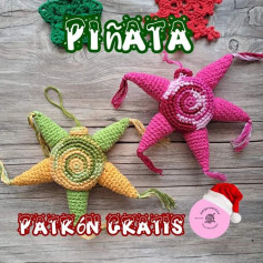 Patrón de piñata de crochet colorido y gratuito para principiantes